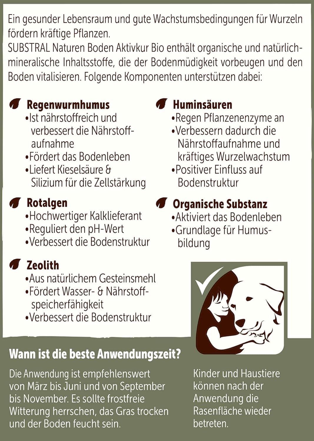 Substral Naturen Bio Bodenaktivkur natürlicher Bodenaktivator und - verbesserer für Garten - und Rasen 200m² 10kg Boden - Aktivkur