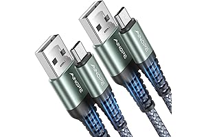 AINOPE Micro USB Cable for Kindle, Durable &Nylon MicroUSB Charger Cord