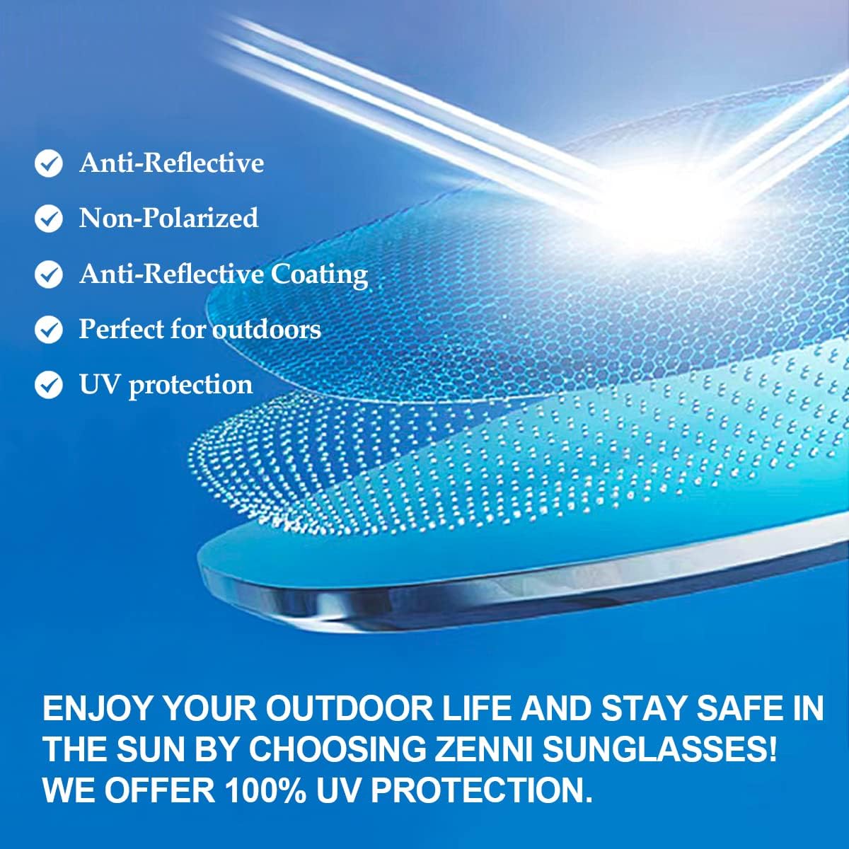 Miniatura 7 de ZENNI - Lentes de sol deportivos polarizados para hombres, mujeres, jóvenes, ciclismo, protección UV, golf, béisbol, pesca, correr, golf