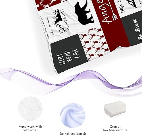 Miniatura 32 de Magimagine Manta de bebé personalizada para bebé, regalos personalizados para niños recién nacidos con nombre, mantas personalizadas para bebés