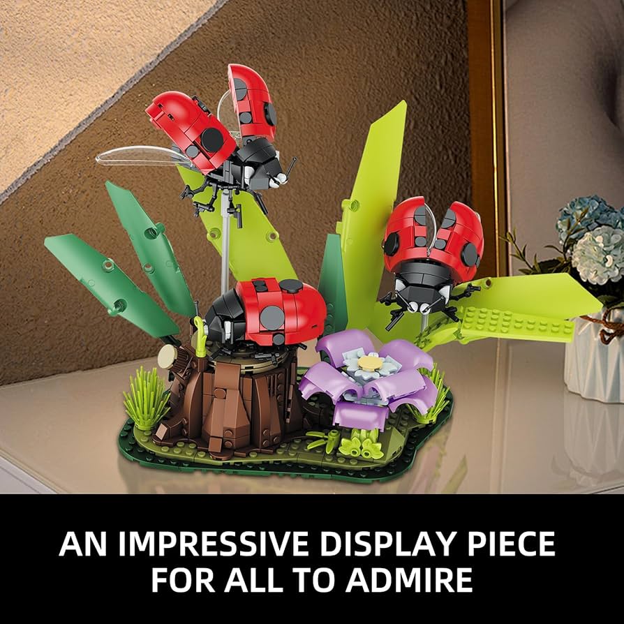 Amazon.co.jp: YEECHAO フラワー&てんとう虫 昆虫コレクション