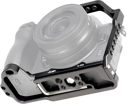 Miniatura 3 de Foto4easy z 50 jaula para cámara Nikon Z 50, placa de liberación rápida para Arca-Swiss, orificios de tornillo de 14 y 38 pulgadas y soporte de