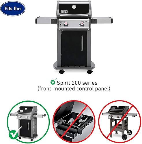 Miniatura 7 de Utheer 69785 - Tubo quemador de parrilla de 18 pulgadas para Weber Spirit 200, Spirit E210 S210 E220 S220 Spirit II Serie ES-210 Parrillas de gas