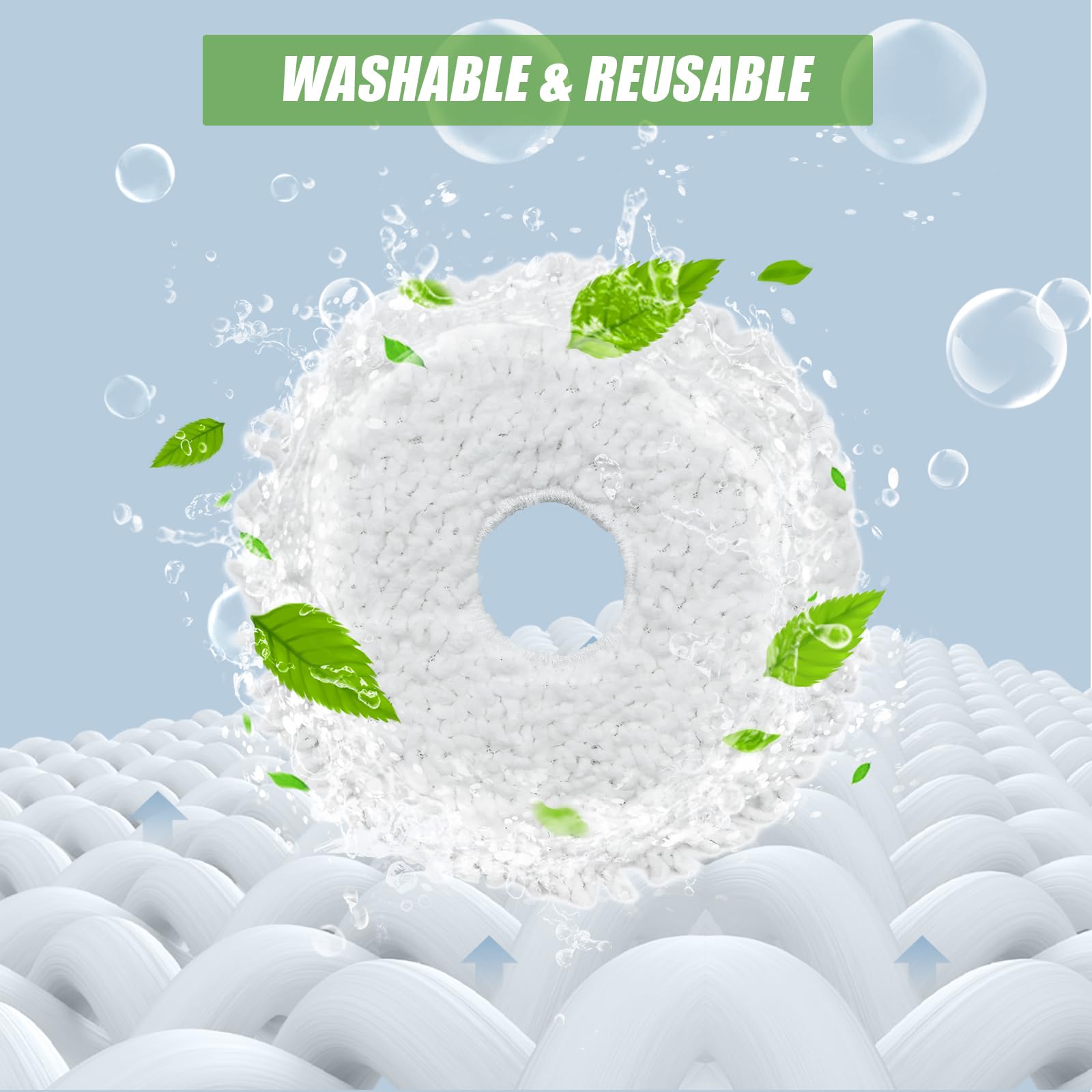 Ricambio Mocio Per Robot Aspirapolvere Eureka J12 Ultra - Panno In Microfibra Lavabile, Per Pulizia Profonda - Foto 11