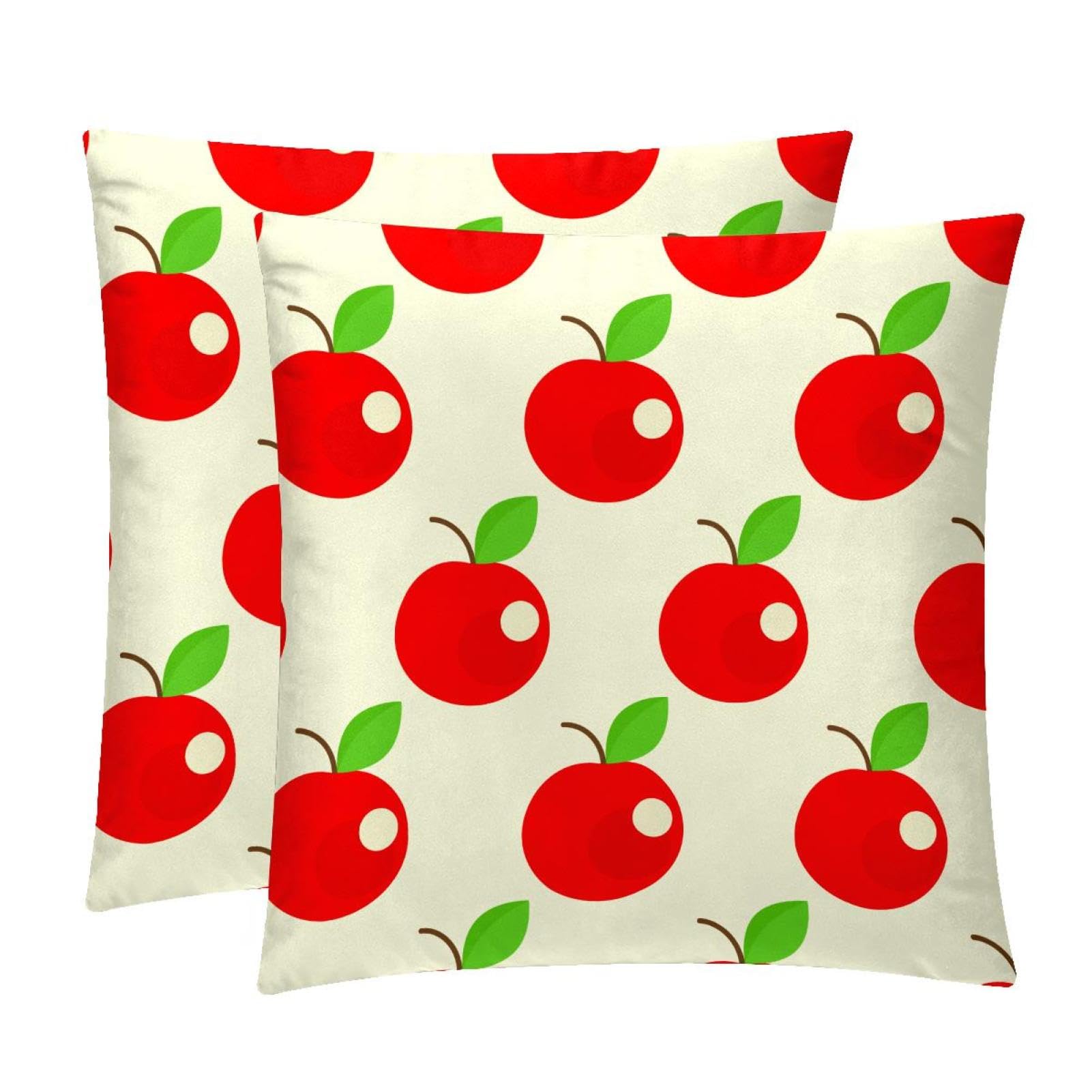 TDGKPZ Fruit Throw Pillow Covers 2 Pack Pillowcases Soft Cozy Pillow Cases For Couch Bed Sofa 50x50cm
