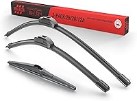 Vista 8 de BERG REGEN 22"+19" Limpiaparabrisas con juego de repuesto trasero de 10 pulgadas para Mazda CX-3 2016 2017 2018 2019 – Calidad genuina del OEM