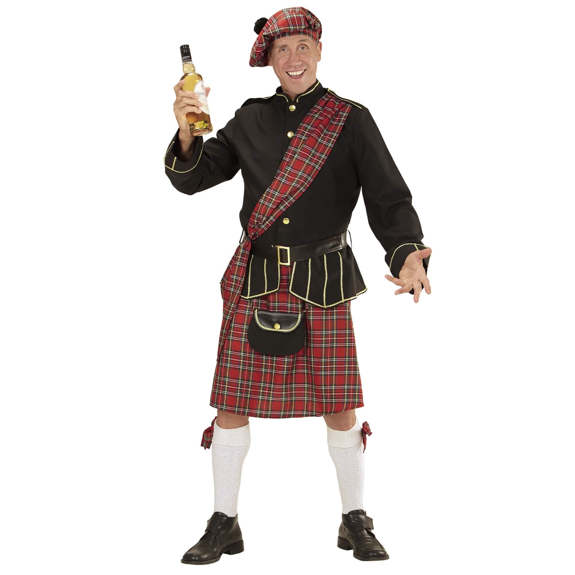 W WIDMANN MILANO Party Fashion Scotsman (jacket, skirt, belt, purse, hat) - (XXXL)
