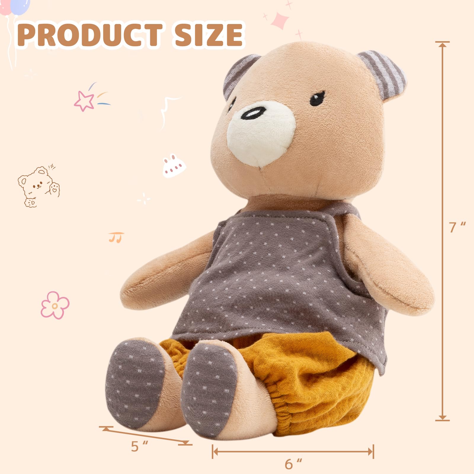 Amazon.co.jp: CUDDLE CORNER 7インチ オーガニックコットン