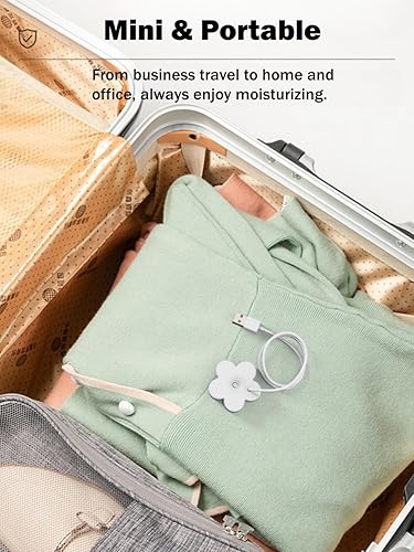 Miniatura 8 de Humidificador USB de flores pequeñas, creativo y lindo fabricante de niebla de atomización, mini nebulizador ultrasónico simple, humidificador de