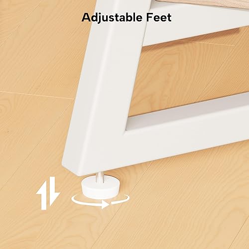 Miniatura 7 de Mesa de Café para Sala de Estar, Mesa de Café Redonda, Mesa de Café Pequeña Circular con Almacenamiento, Mesa Central Redonda Moderna de Madera para