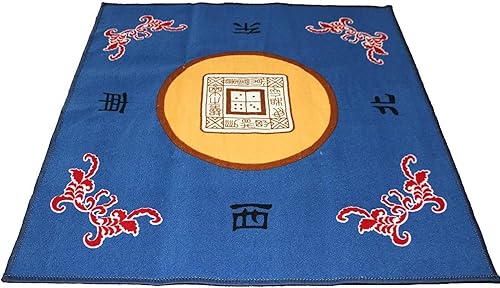 Miniatura 4 de Mantel de mesa de 31.5 pulgadas, antideslizante, juego de mahjong, póquer, dominos, tarjetas, 2 unidades (en colores aleatorios)