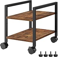 Vista 10 de HOOBRO Soporte para PC, soporte de torre de PC de 2 niveles que se adapta a la mayoría de torres de computadora, soporte de CPU para piso, altura