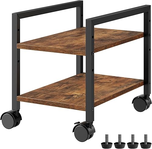 HOOBRO Soporte para PC, soporte de torre de PC de 2 niveles que se adapta a la mayoría de torres de computadora, soporte de CPU para piso, altura