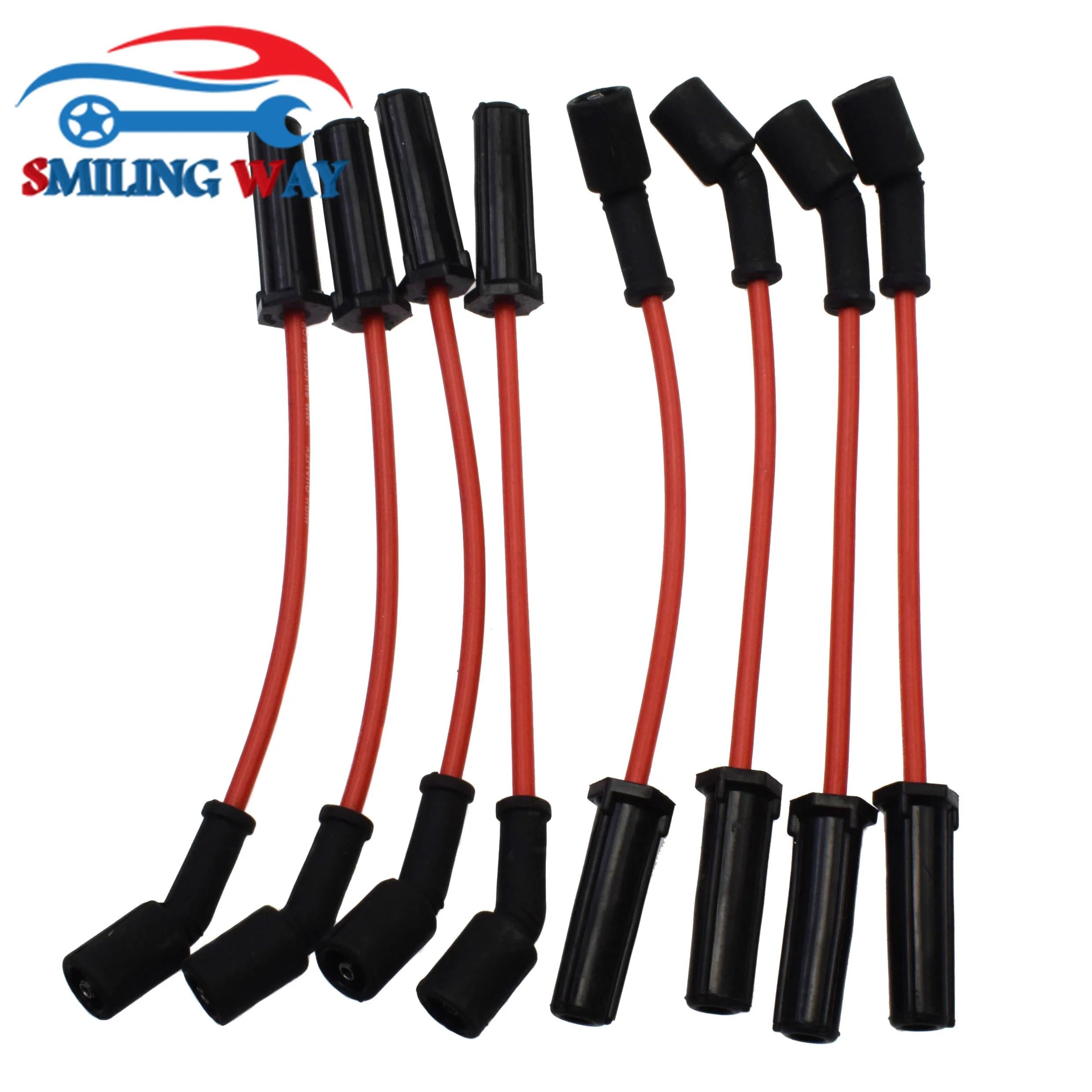 Set di cavi per candele accensione per Chevrolet | Per Cadillac per Buick per GMC per Saab 4.8L 5.3L 6.0L 6.2L LS V8 12558693 9748HH(Blue)