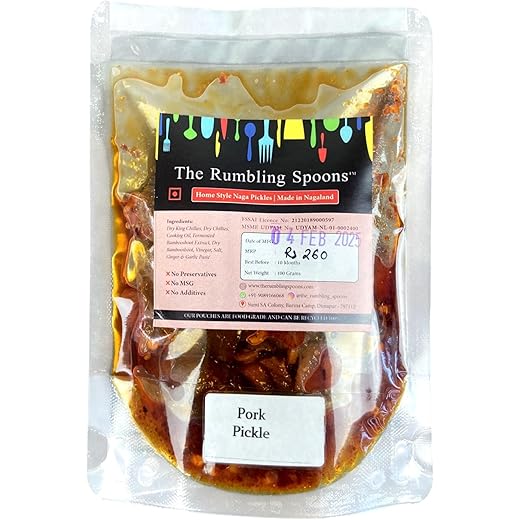 Rumbling Spoons Spicy Pork Pickle - 100gm