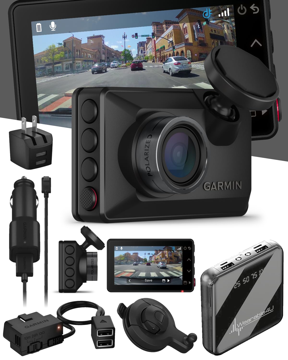 Garmin Dash Cam X210 HD Built in Clarity Polarizer Voice Controlled GPS 2 4 Display Automatic Recording with