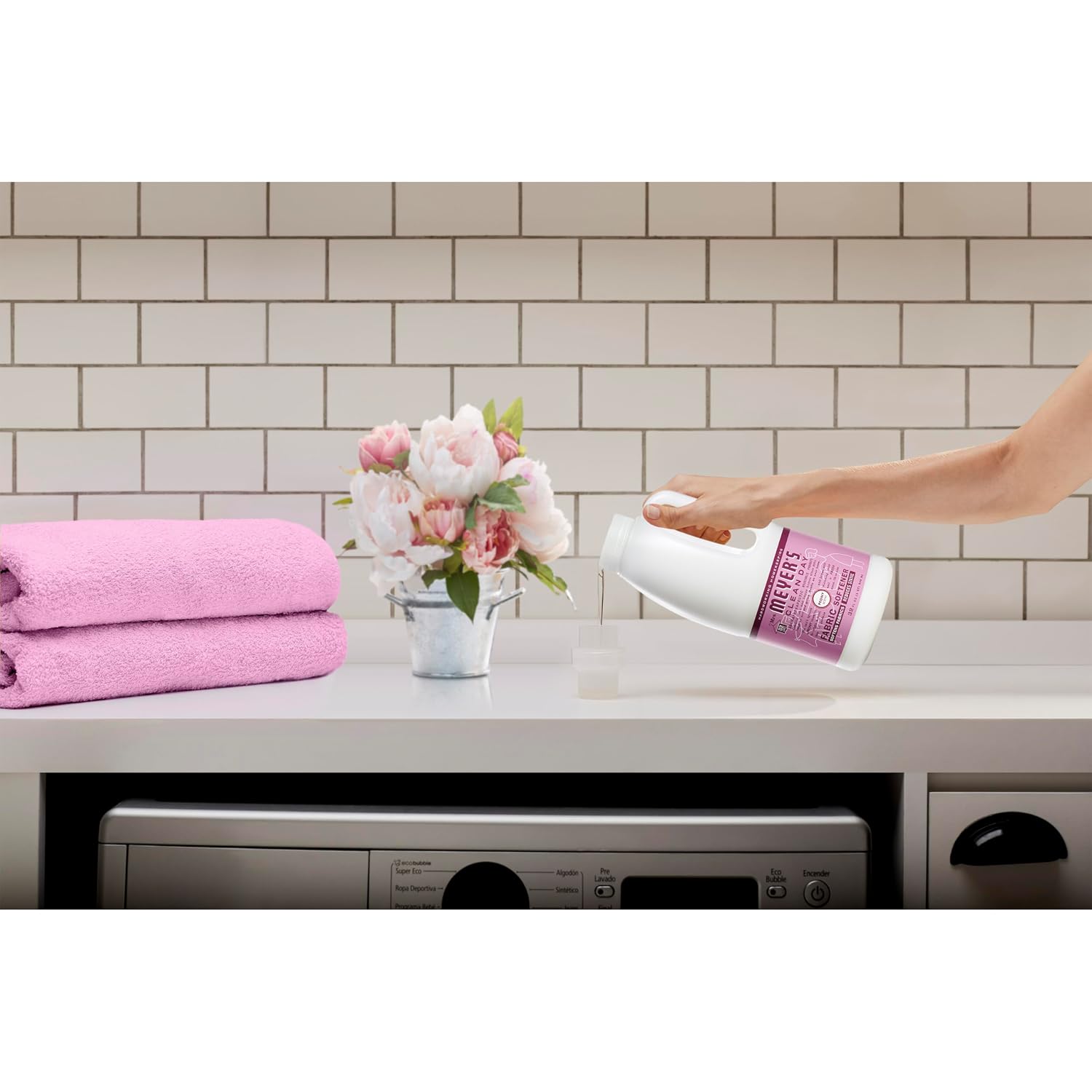 MRS. MEYER'S CLEAN DAY Liquid Fabric Softener, Infused with Essential Oils, Paraben Free, Peony, 32 oz (32 Loads) image 5