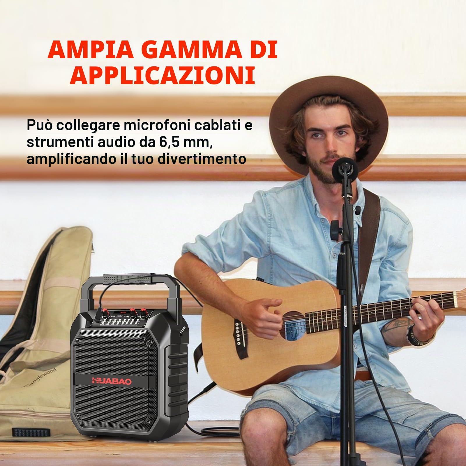 Macchina per karaoke, altoparlante portatile Bluetooth con microfono senza fili per adulti e bambini, sistema PA con telecomando supporta TF Card/USB/FM/AUX per feste in casa, all'interno e all'aperto