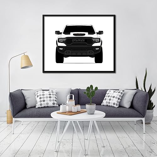 Miniatura 2 de CUSTOMIZABLE COLOR Ram 1500 TRX (2021-Present) 5th Generation Inspired Poster Print Wall Art Decor Handmade (Unframed)