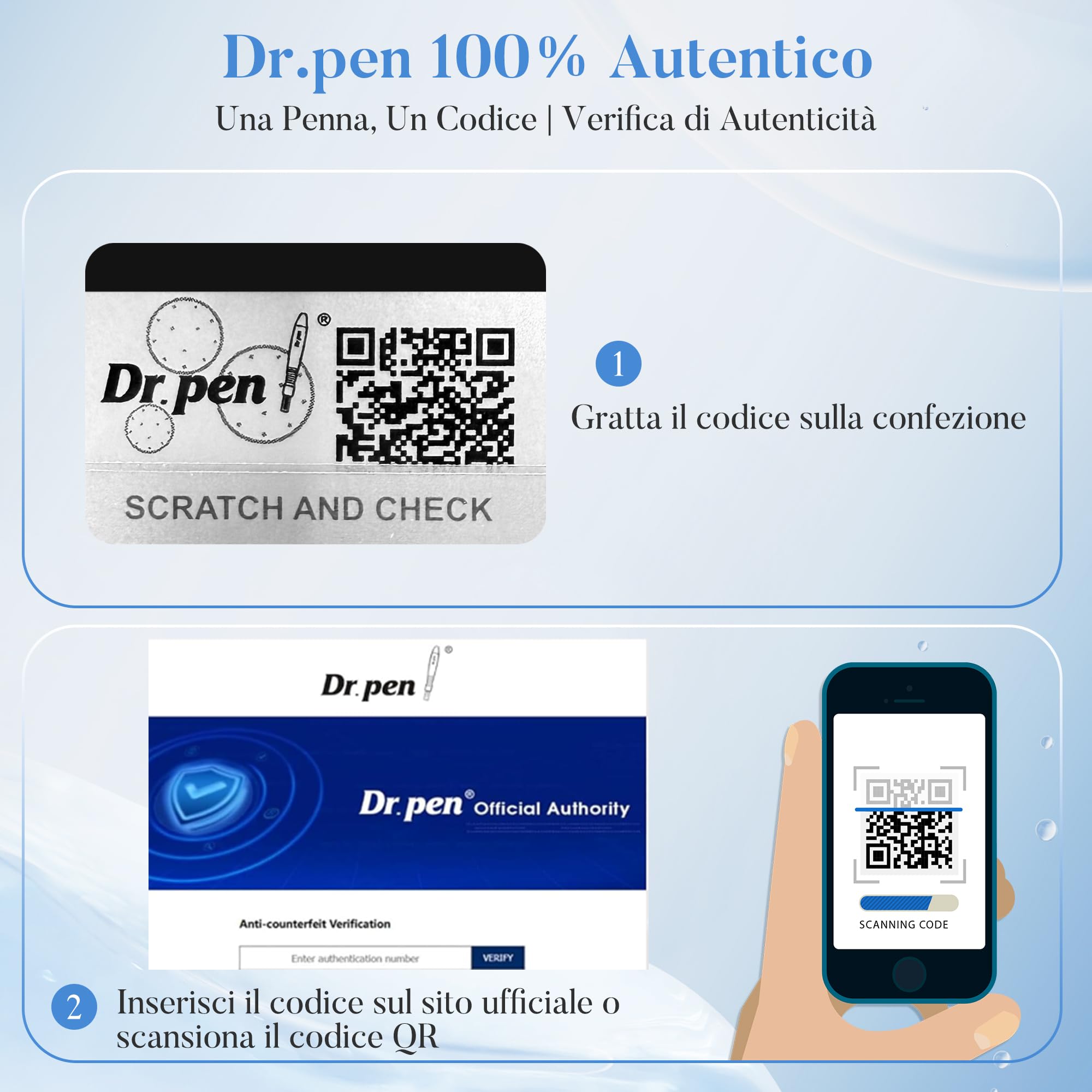 Dr. pen M9 Microneedling Pen, Nuovo Modello 2026 con Regolazione Automatica One-Touch e Chip Intelligente, Base Ricaricabile, 700 mAh, per Rughe, Cicatrici e Barba – 10 Cartucce