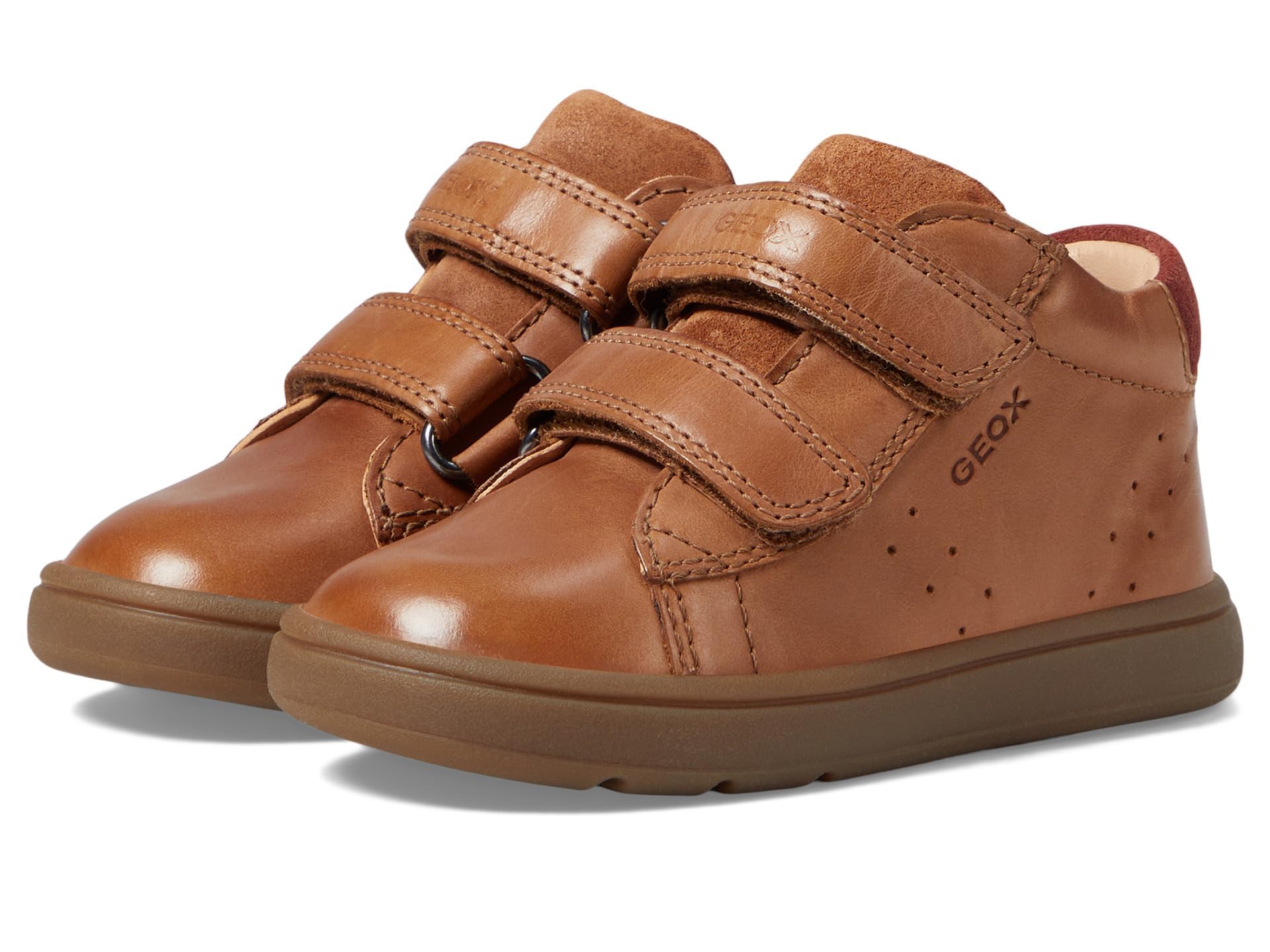 Geox B Biglia Boy D Sneaker, Cognac, 7.5 UK Child