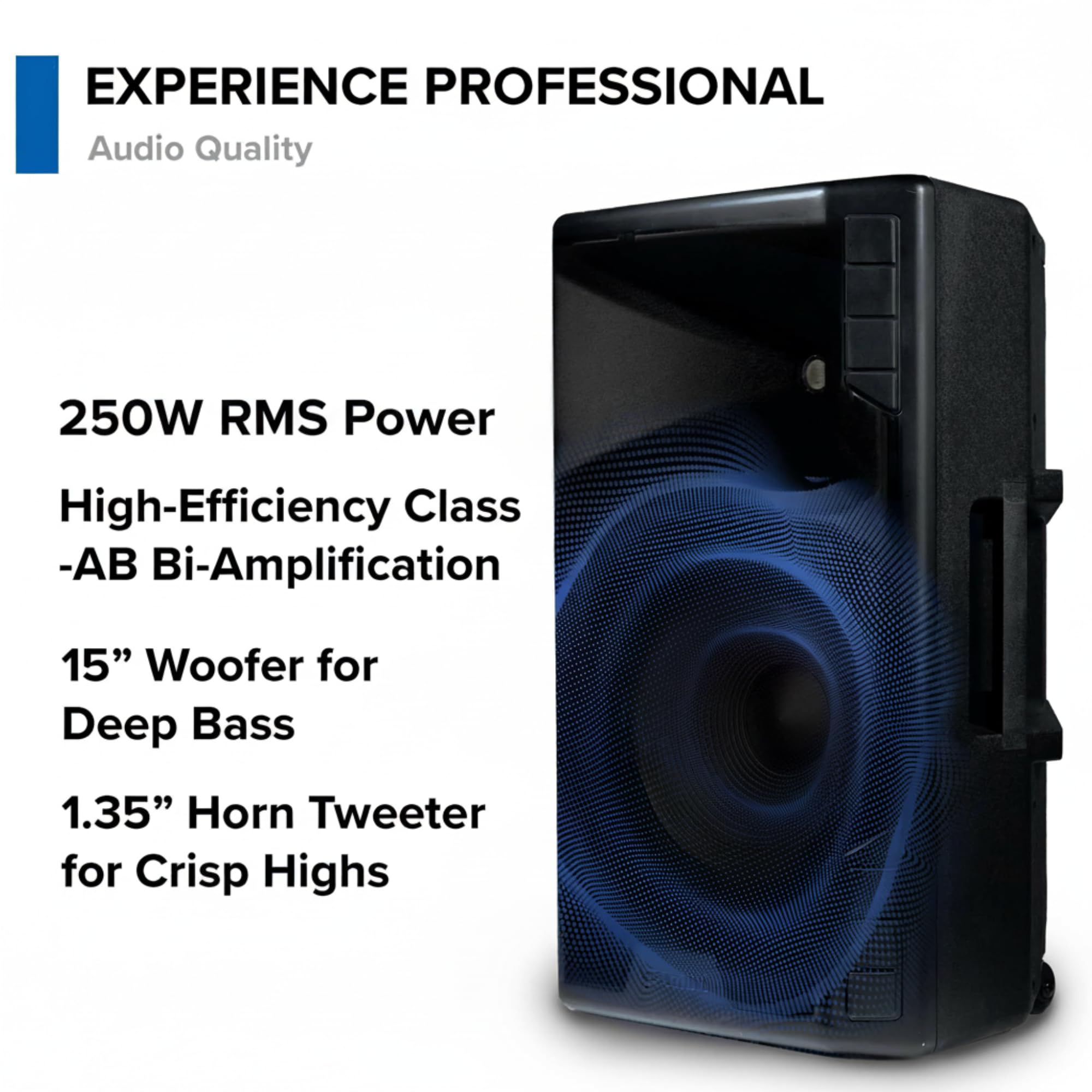 Gemini Sound GSP-5500 Altoparlante PA Bluetooth da 15 pollici 2200W
