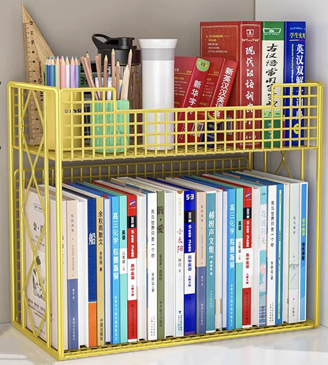 Amazon | 本棚 書類棚 2/3層 収納棚 キャスター付き 教科書 収納ラック