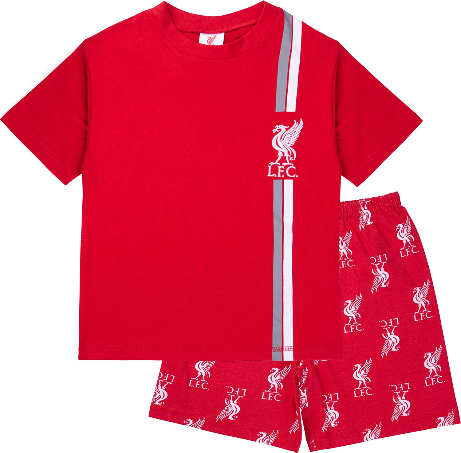 Liverpool F.C. Boys Pyjamas, Cotton LFC Short PJs, Football PJs For Kids And Teenagers
