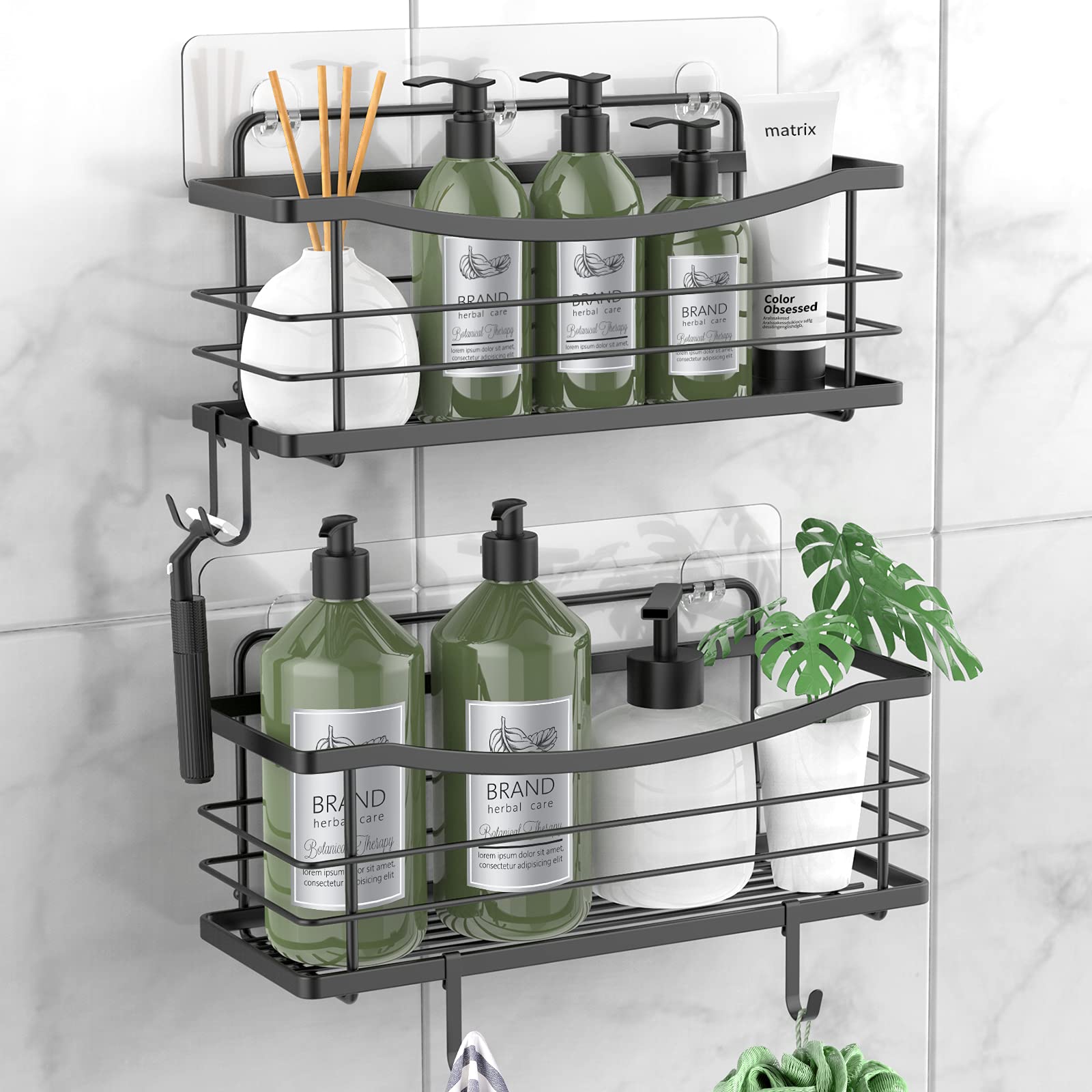 Buy ODesign Large Shower Caddy with Removable 4 Hooks Adhesive Shower