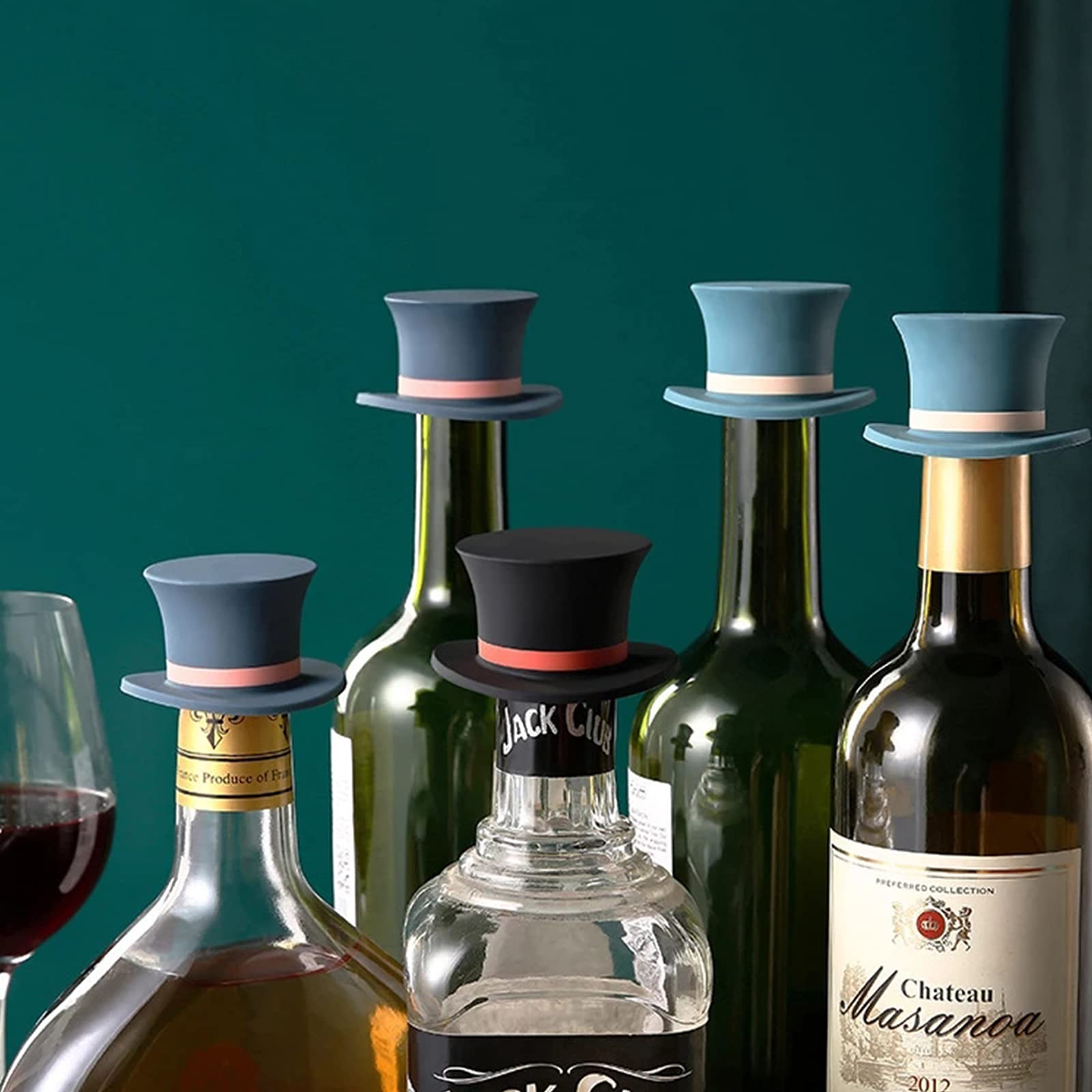 LOT DE 10 Bouchons De Vin En Silicone - Couvercles De