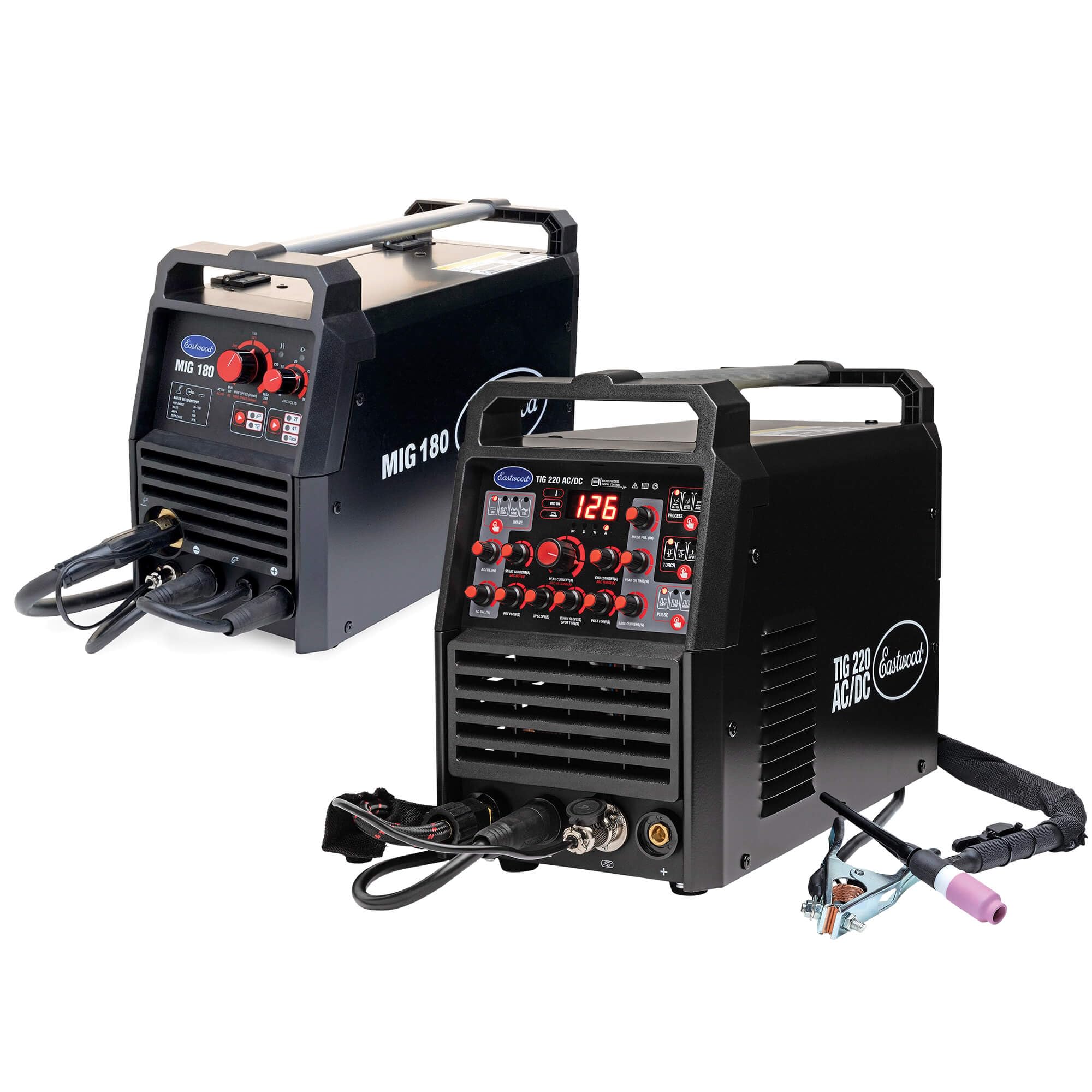 Eastwood MIG 180 and TIG 220 AC/DC Ultimate Fabrication Dual-Welder Kit