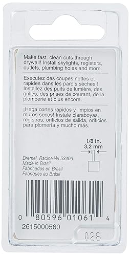 Miniatura 4 de Dremel 560 Broca de corte para paneles de yeso, 18 pulgadas, gris (paquete de 2)