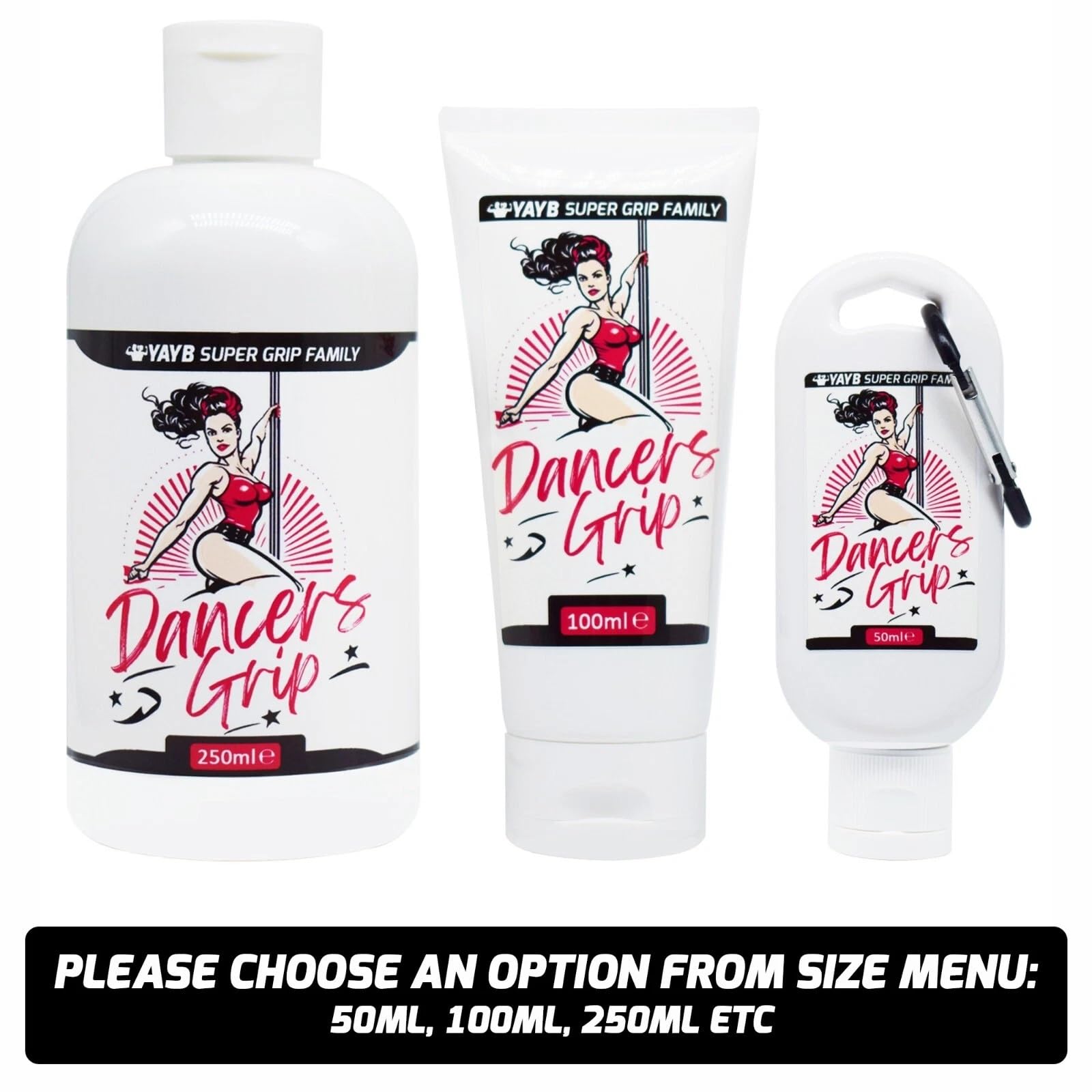 Dancers Grip by YAYB for Pole | Liquid Chalk alternative | Advanced Anti Sweat Formula | Climbing | Weightlifting | Bodybuilding | Gymnastics | Gaming (100ml (New Shape Squeezy Tube)) - Image 2