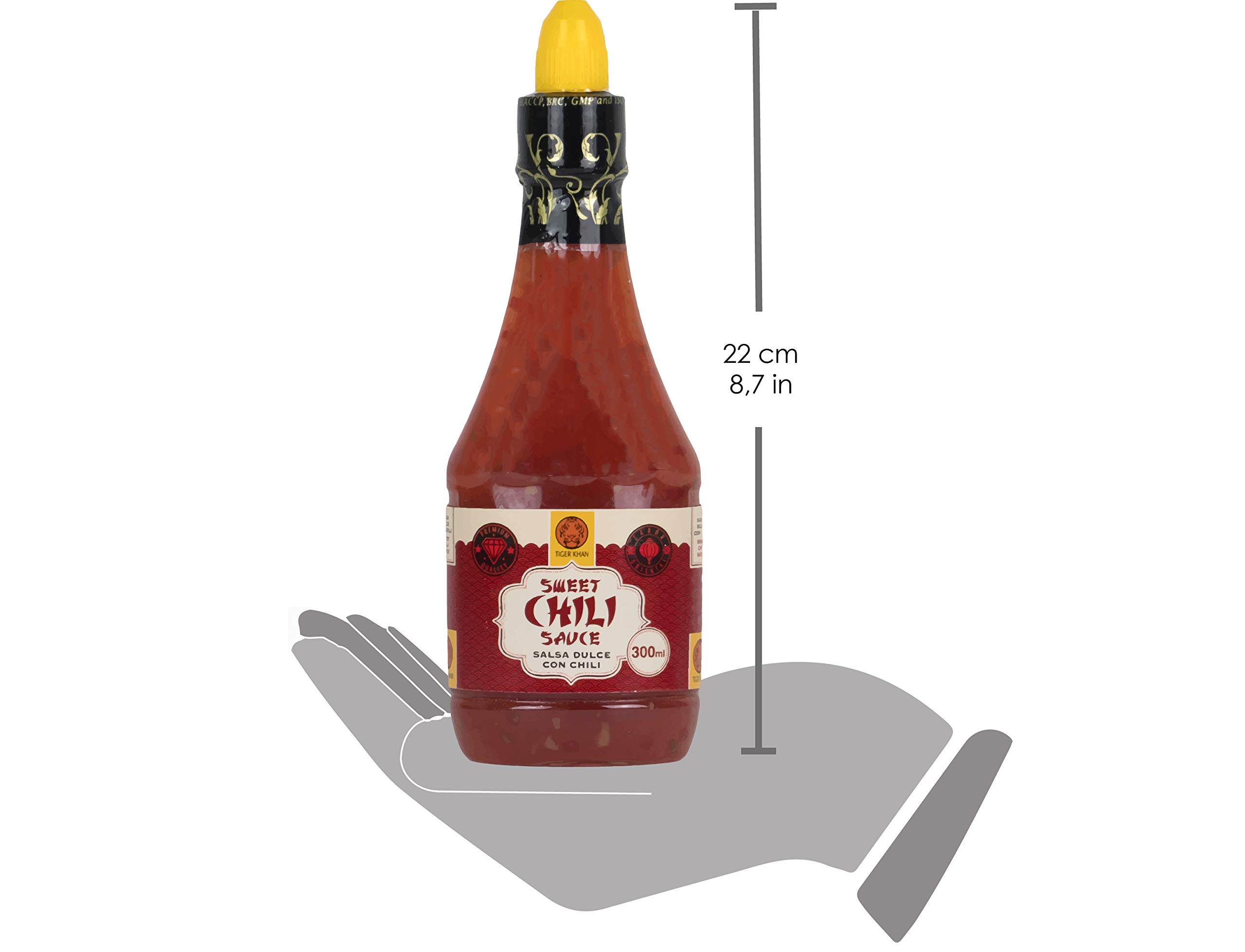 TIGER KHAN Salsa Asiática Sweet Chili 300ml | Pack de 12