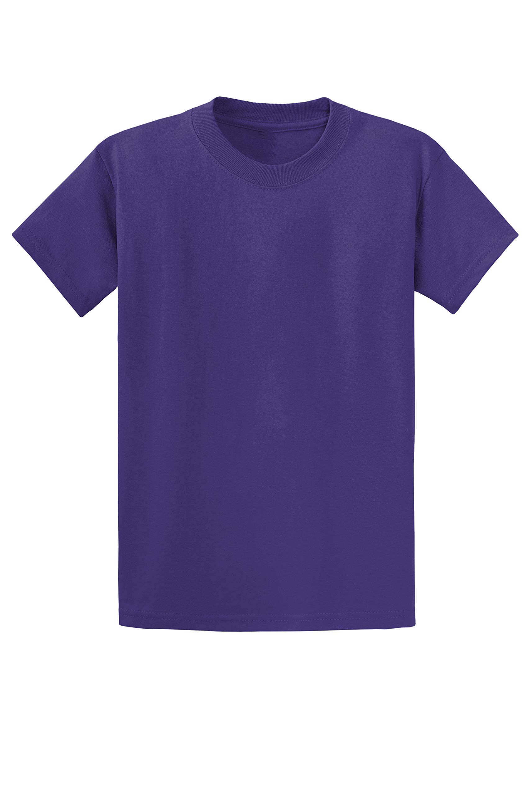 Clothe Co. Mens Heavyweight Cotton Big & Tall T-Shirt Plain Tee Purple, 2XLT