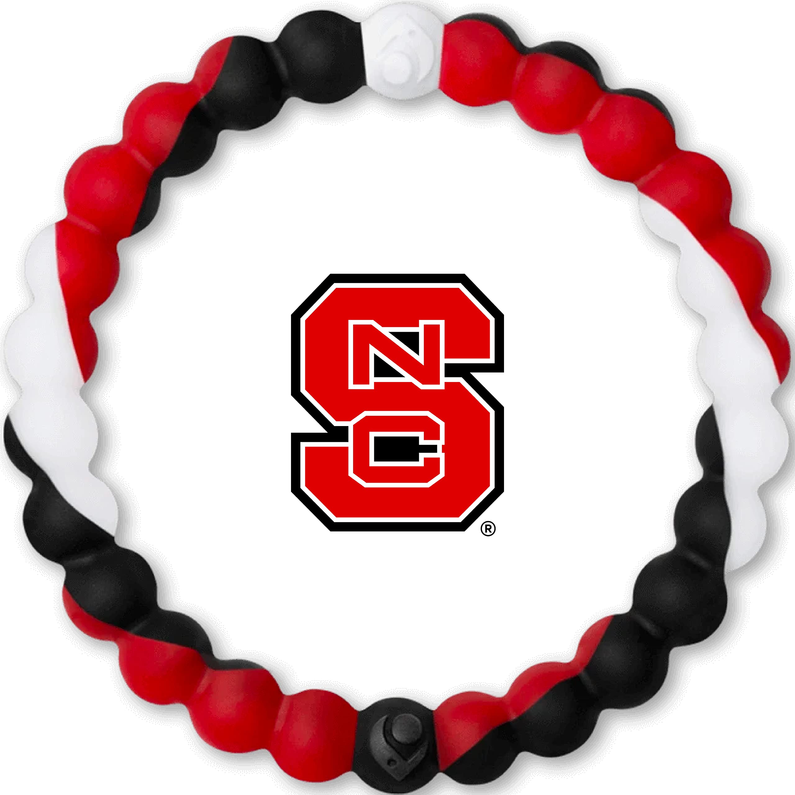 Lokai North Carolina State University NCSU Wolfpack, SIlicone Bead Bracelet for Men and Women, Medium, 6.5 Inch