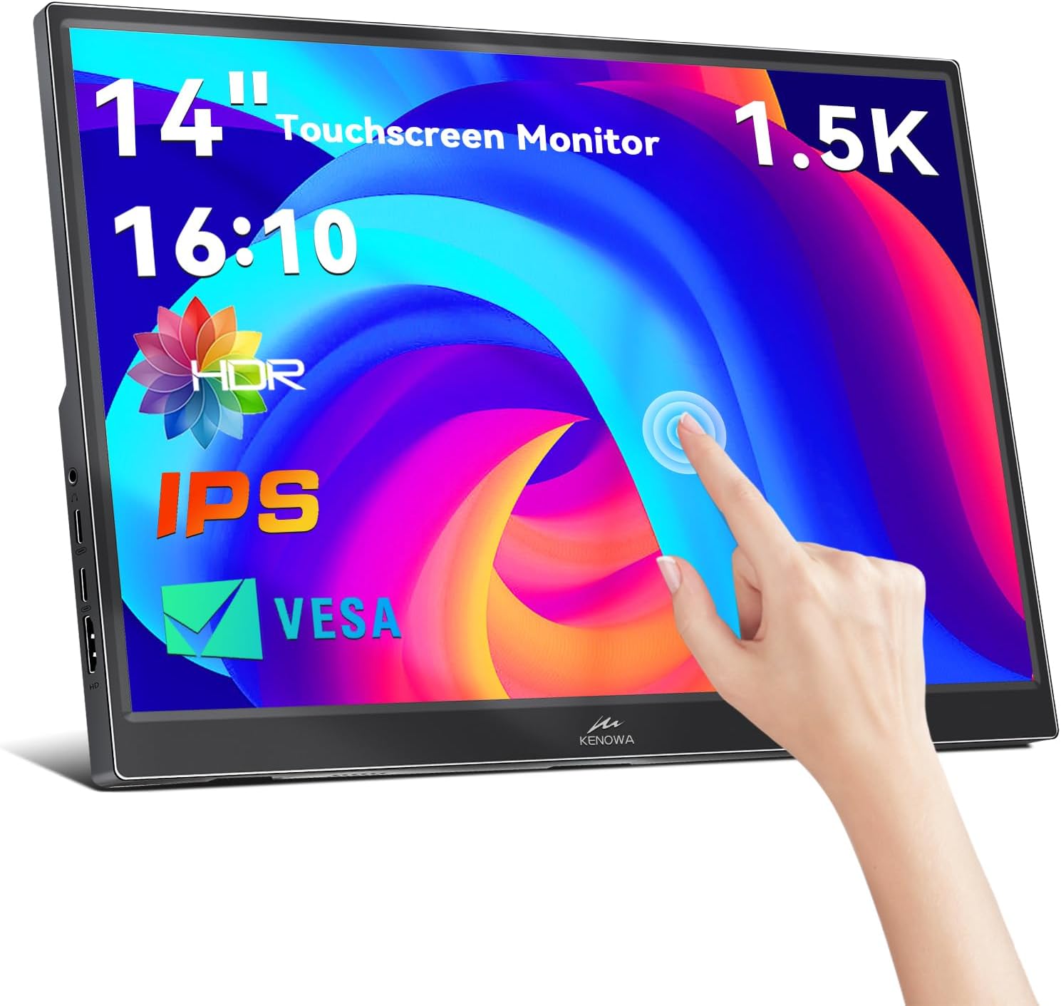Portable Monitor TouchScreen Kenowa 14" HDR 1920x1200 IPS Full HD