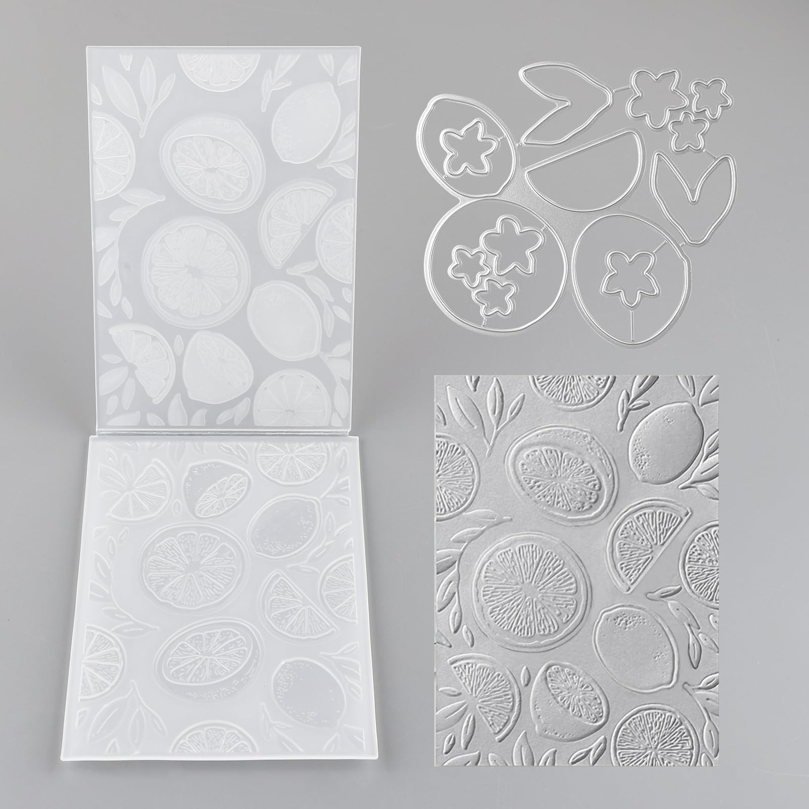 Pochoir Gaufrage 3D Fleurs Briartw - Plaque Texture Pour Scrapbooking Et Cartes