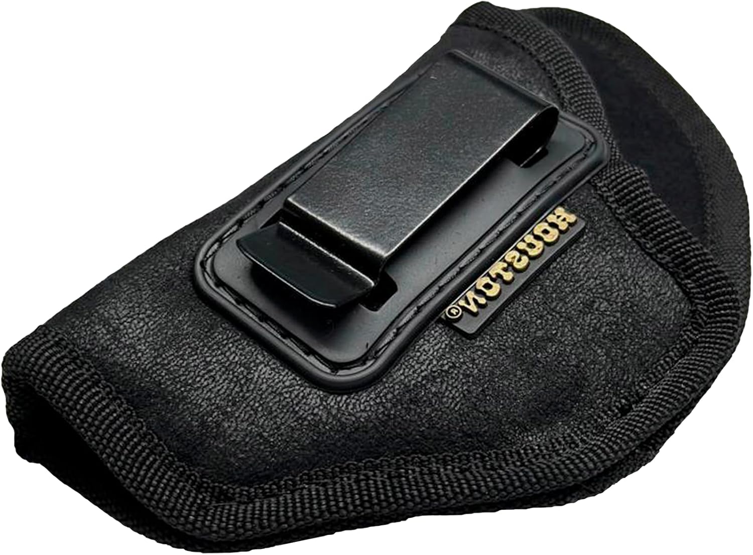 HOUSTON Gun Holster for Subcompact Pistols – ECO Leather IWB Concealed Carry Holster for Glk 42 43 Sig P365 Hellcat Kahr PM45 Makarov KelTec PF9 P11 – Inside Waistband Fit with Metal Clip