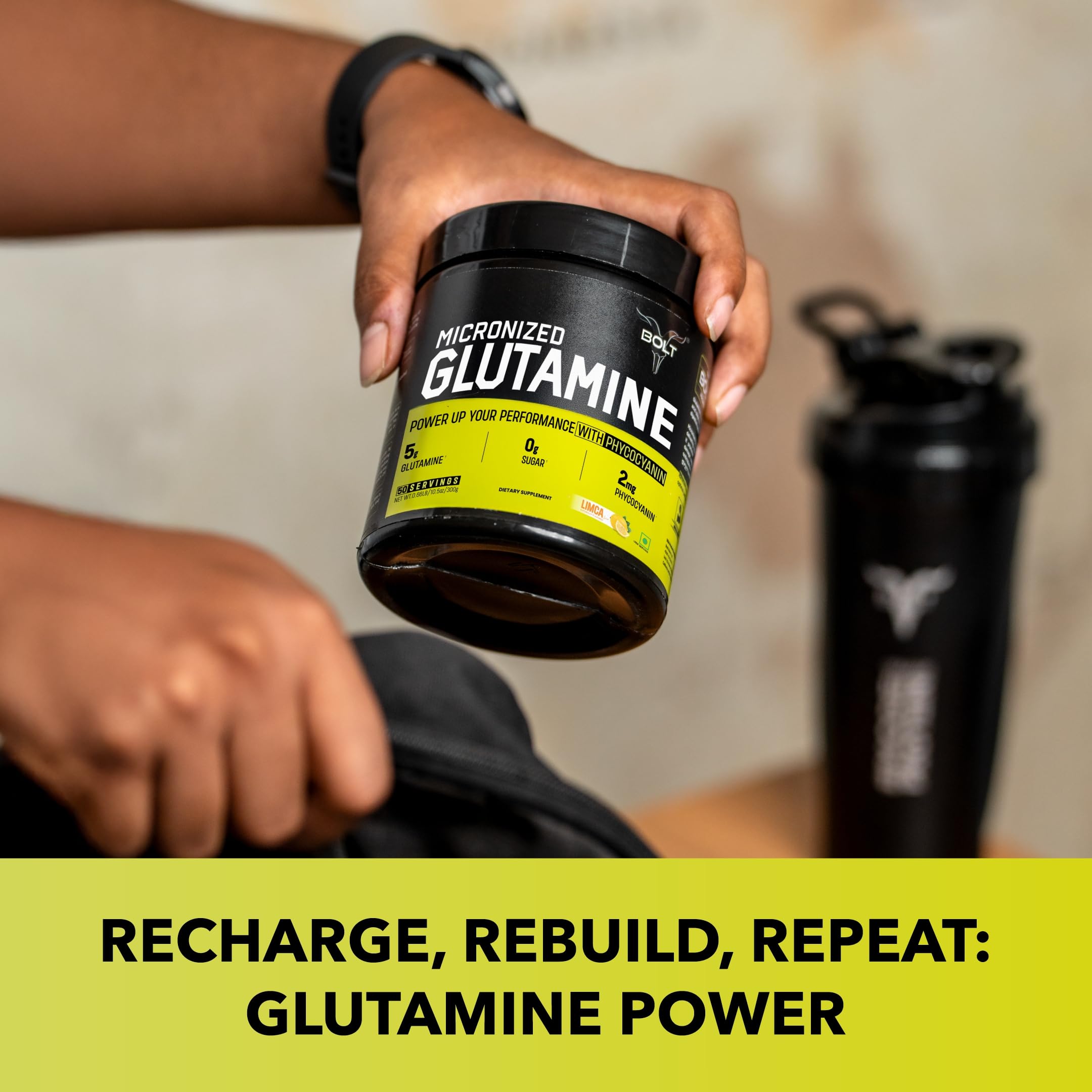 Bolt Nutrition Pure L-Glutamine Powder,5g Glutamine, 50 Servings - Post Workout Supplement for Muscle Growth & Recovery - 250g, Unflavoured — Amazon image 6