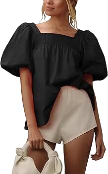 THE TOE Porto Puff Blouse 黒 M Porto Puff Blouse – THE TOÉ
