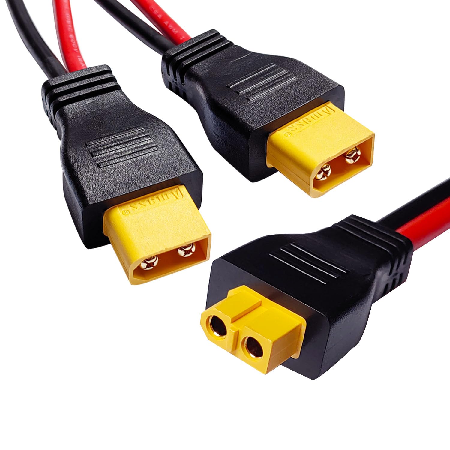 2 Adaptateurs XT60 Mâle Vers DC7909 – Connectique Cuivre/PVC Pour Drones Et Panneaux Solaires !