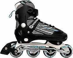 Patins In-line (em Linha) Semi Profissional Long Feng Ajustável Roller Abec 7