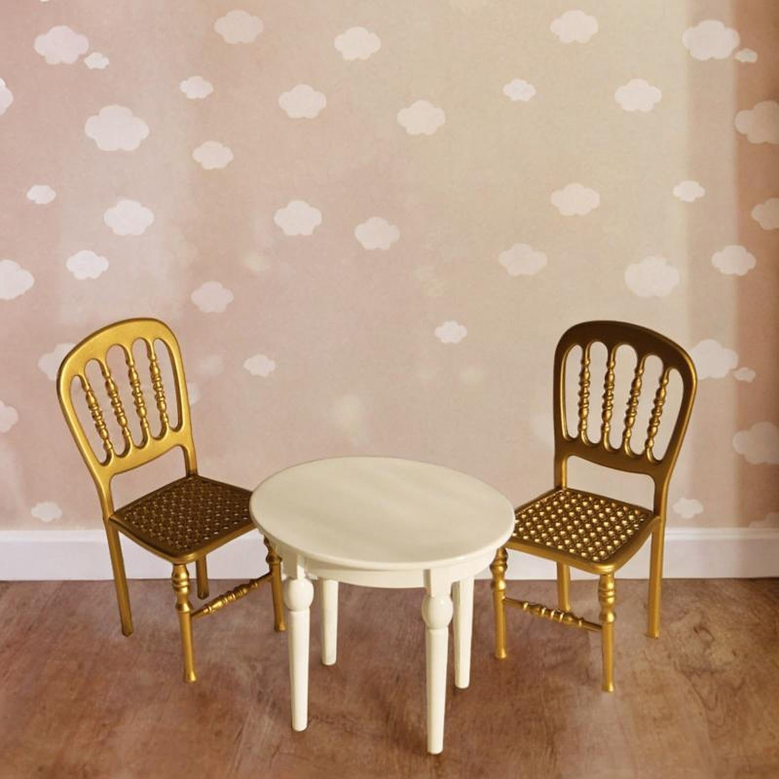 Juego de Muebles para Casa de Muñecas a Escala 1:12 con para Escenas, Blanco