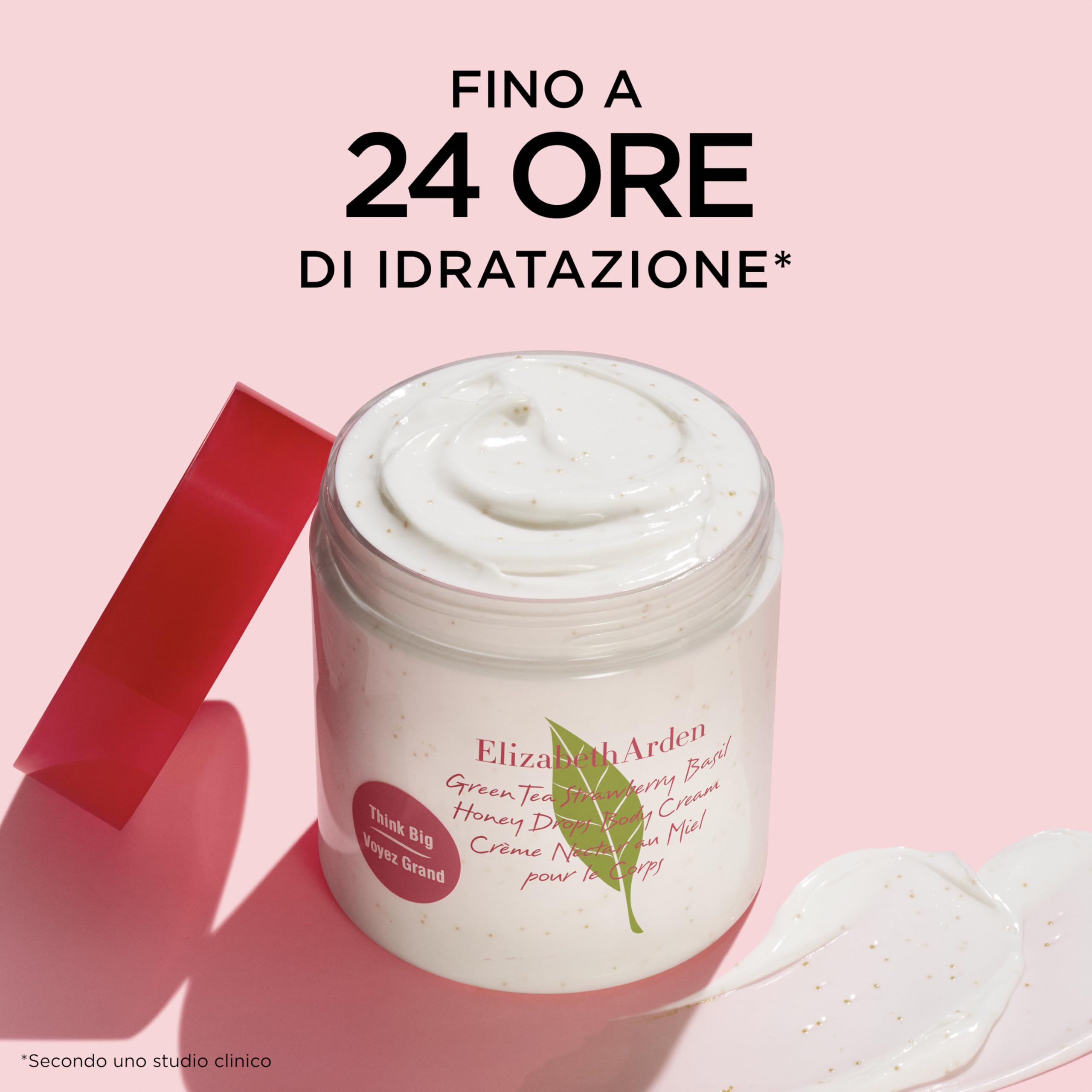 Elizabeth Arden - Green Tea Strawberry Basil Honey Drops Crema Corpo, Idratazione Nutriente 500ml + Elizabeth Arden - Green Tea Strawberry Basil Eau de Toilette, Profumo da Donna 100ml