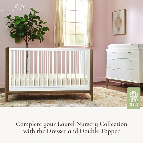 Miniatura 6 de Little Seeds Laurel - Cuna convertible 4 en 1, color negro/castaño Negro,Blanco