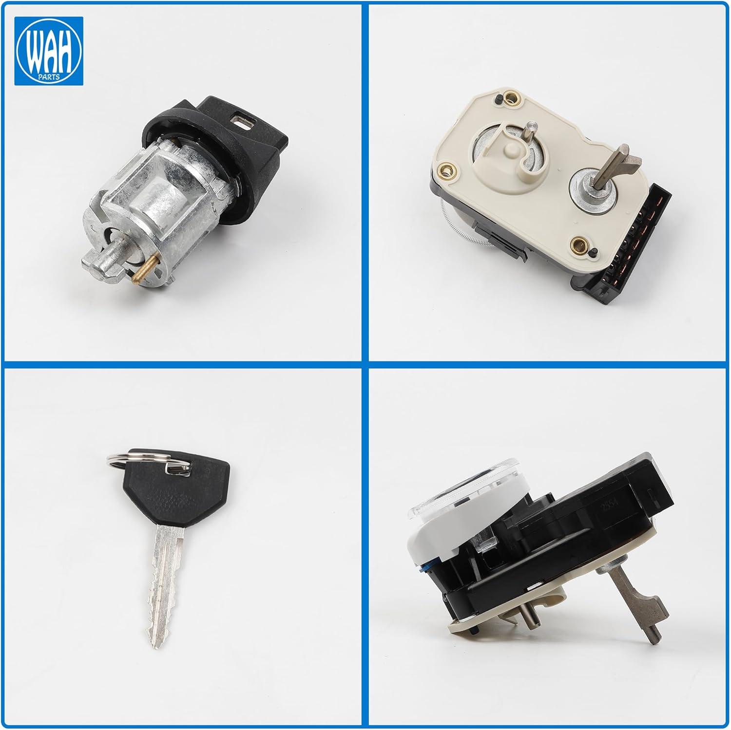 Ignition Switch with Ignition Lock Cylinder Compatible with 1997-2001 Dodge Ram1500 1997-1998 Jeep Grand Cherokee 1997-2000 Dodge Dakota US255L 56021346AB