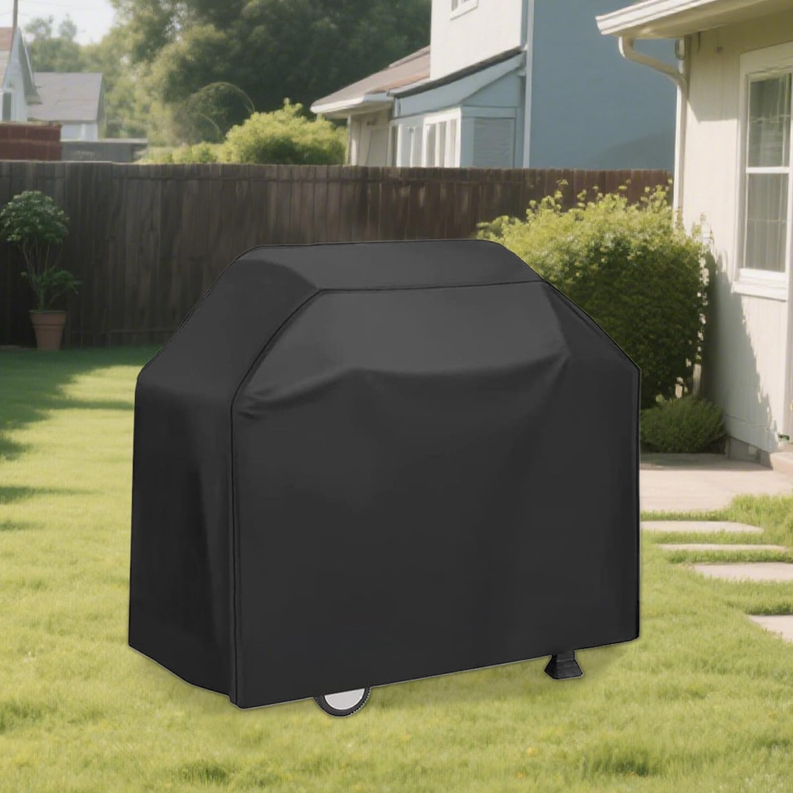 Funda para Barbacoa - Funda para Carrito de Barbacoa - Protector Impermeable para Patio, Camping, Equipo de Cocina al Aire Libre