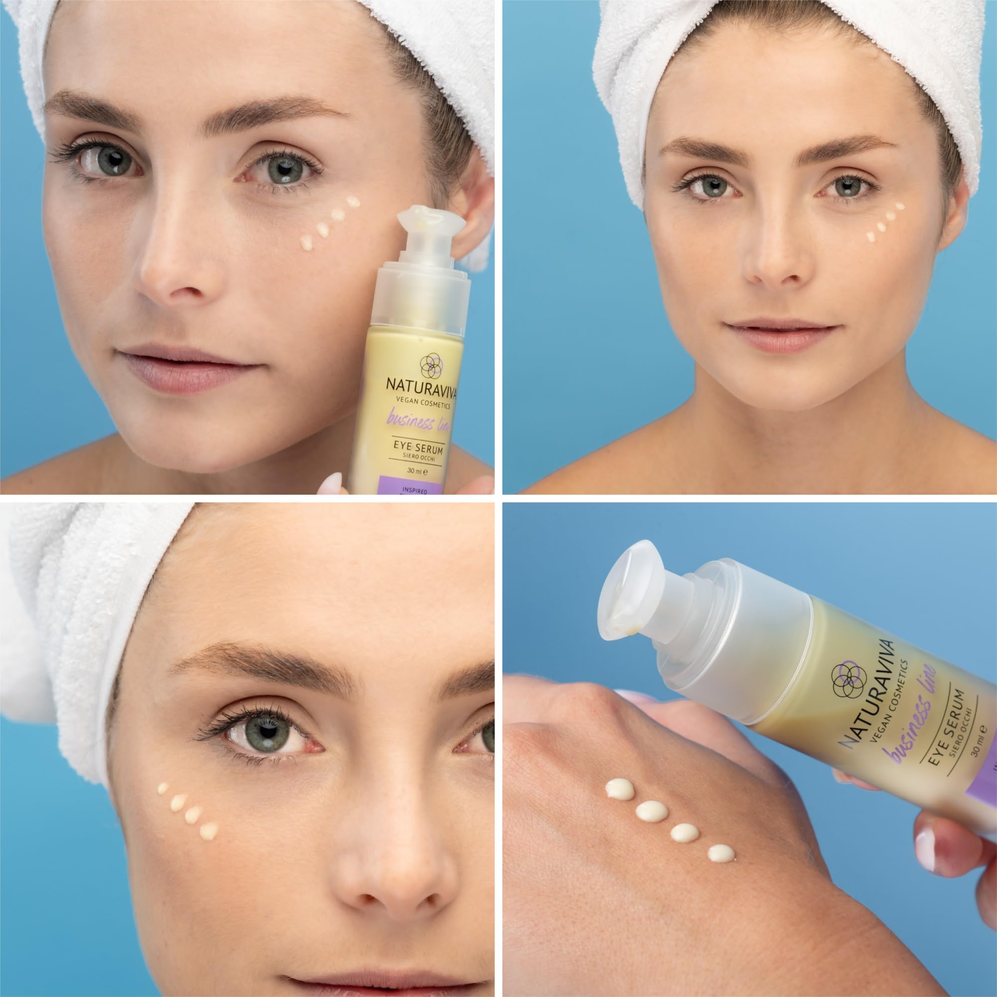 Set crema rostro y contorno de ojos, antiarrugas, tonificante natural, antiedad, 50+30ml