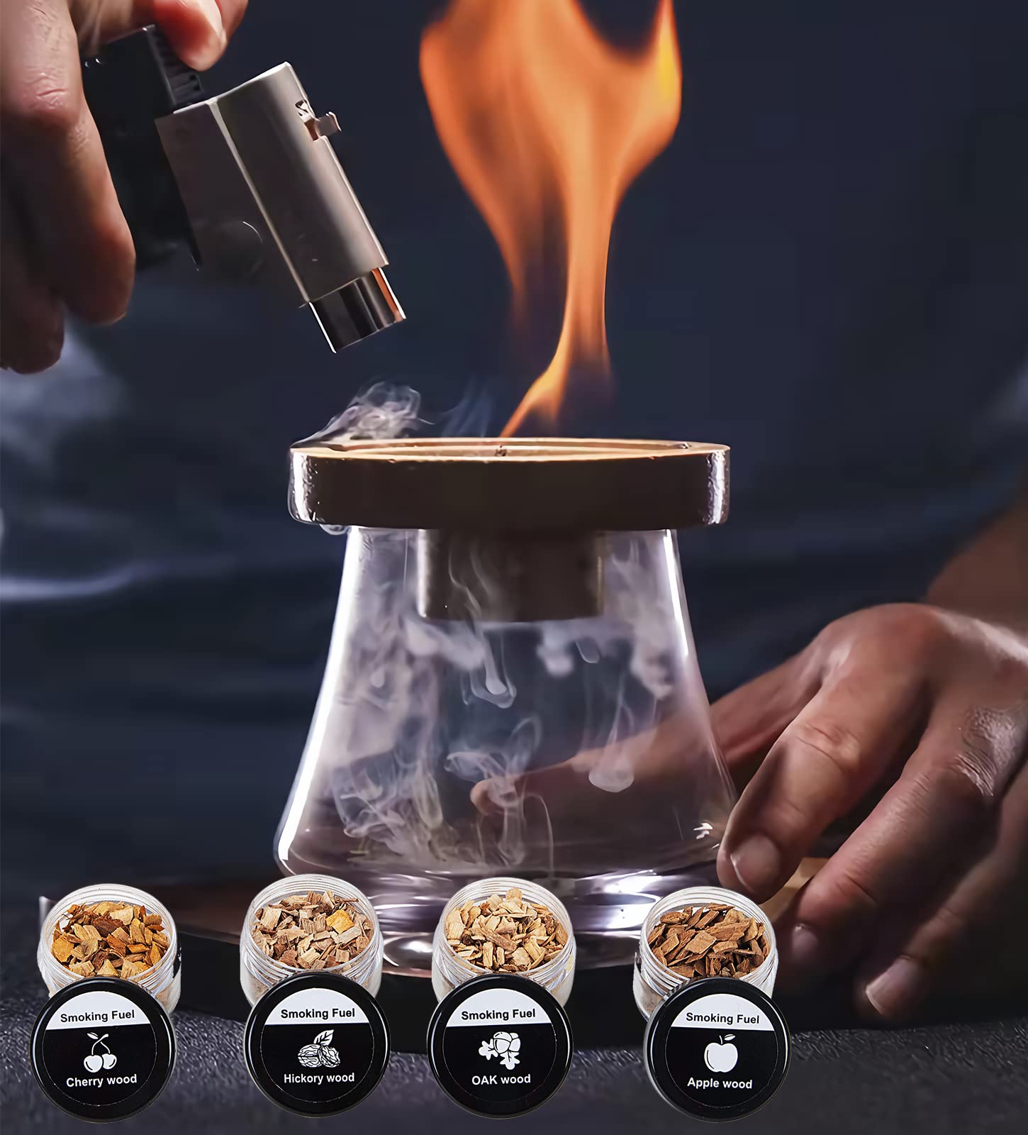 Buy Cocktail Smoker Kit With Wood Chips LNDMA Whiskey Smoker Infuser